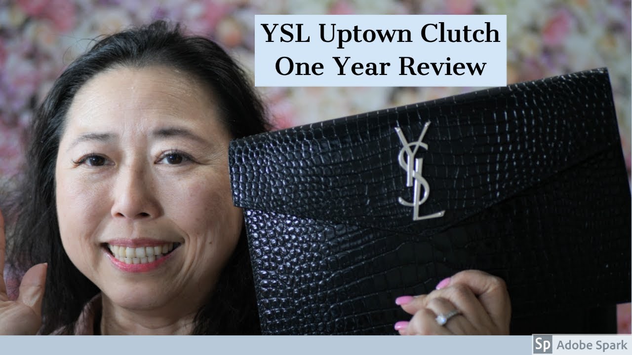 My Saint Laurent Uptown Leather Clutch Review - Sassy In The City