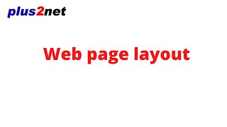 Web page layout using DIV tag and CSS