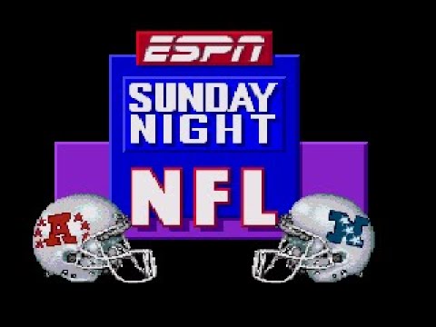 ESPN Sunday Night NFL (Sega Genesis) - Kansas City Chiefs at San Francisco 49ers