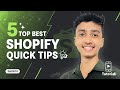Top 5 Best Shopify Tips Shorts | Boost Sales & Grow Your Store Fast | Creative Web Boost