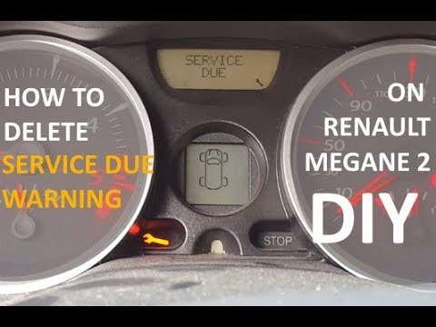 How to Renault Megane warning light - YouTube