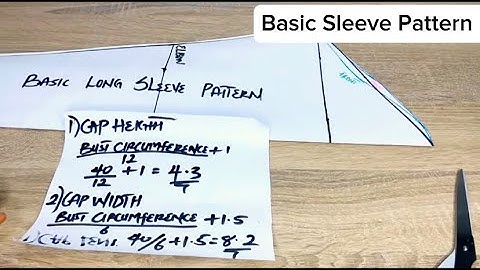 Basic Long and Short Sleeve Pattern For Beginners. Basic Sleeve Block Pattern