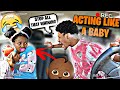 Acting Like A "BABY" To See How My BOYFRIEND Reacts...**HILARIOUS**