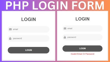 How to Make Login Form in PHP and MySQL Database For Beginners - With Source Code