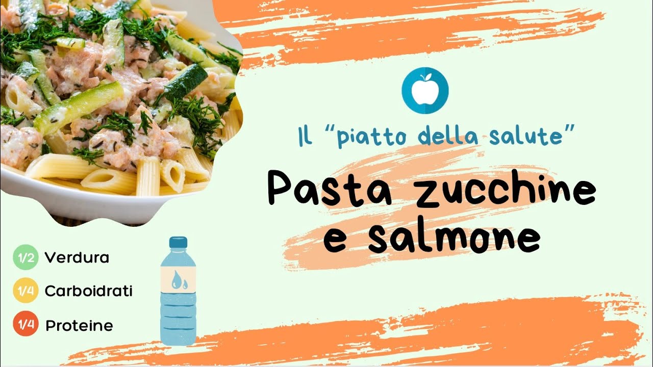 Pasta integrale con zucchine e salmone - YouTube