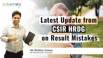 Latest Update From CSIR HRDG On CSIR NET June 2022 Result Mistakes