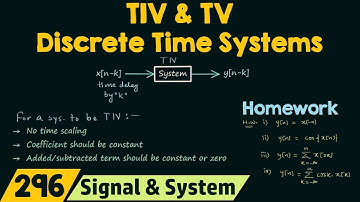 Tijd-invariante en tijd-variante discrete tijdsystemen