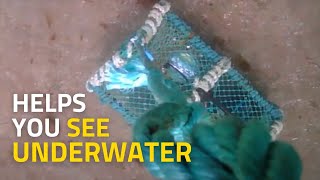 Monitoring Ocean Seafloor with Underwater Fishing Camera attached to Creel