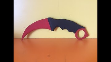 DIY Karambit Knife from CS:GO