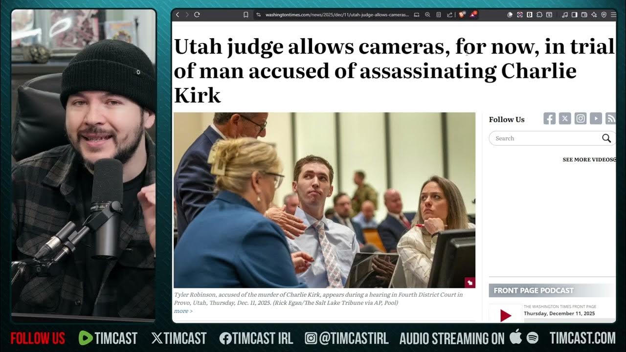 Judge ALLOWS Cameras In Tyler Robinson Hearing, IT HAS BEGUN