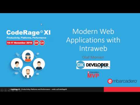 Modern Web Applications with IntraWeb and Bootstrap with Olaf Monien - CodeRageXI