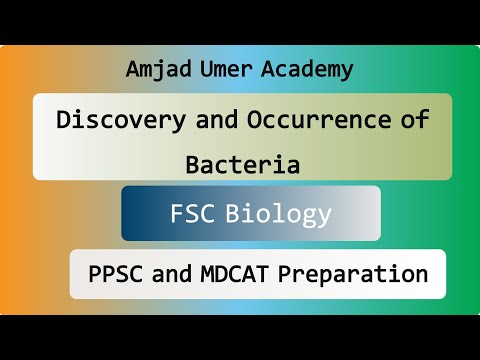 Discovery and Occurrence of Bacteria Kingdom Prokaryotae (Monera)