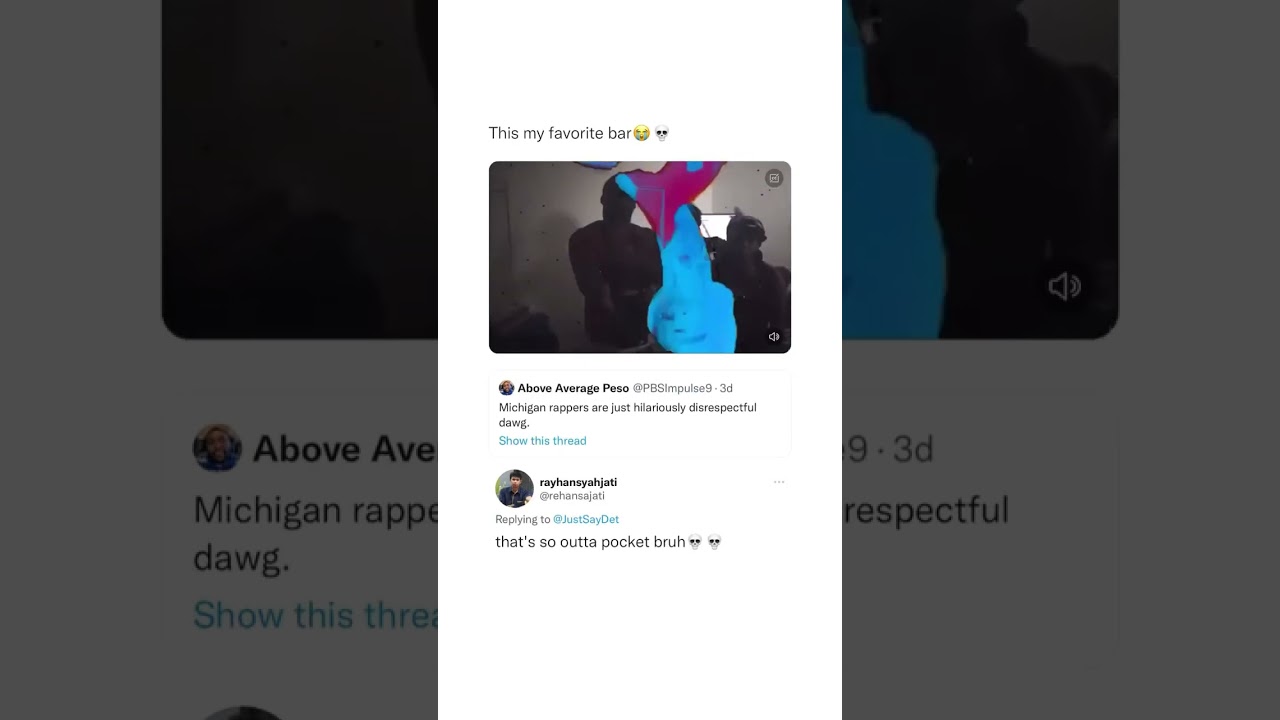 Michigan rappers are different 😫