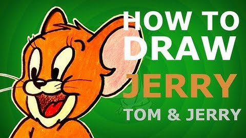 How to draw Jerry mouse - Tom & Jerry step by step