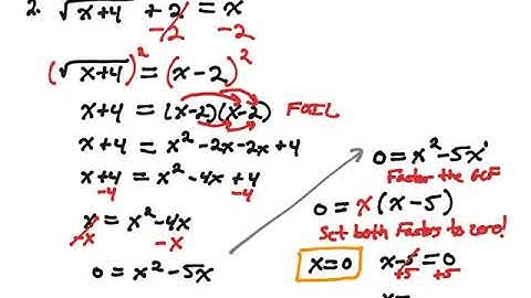 Solving Radical Equations Part 2