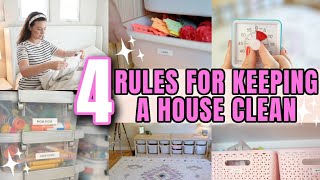 4 DAILY HABITS TO A CLEAN HOME WITH KIDS! // KEEP YOUR HOUSE CLEAN FOREVER!