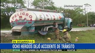 Ocho heridos dejó accidente de buseta que cubría ruta Popayán - Cali