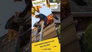 Professional Gutter Installation by Timberleaf Gutters #reels #trending