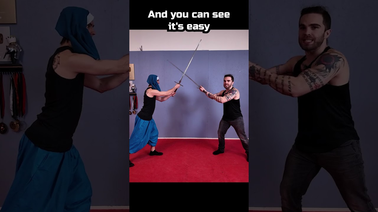 You SHOULD block with the FLAT of your Sword! 