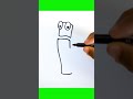 Como dibujar a Green de Rainbow Friends || Dibujos paso a paso || #shorts