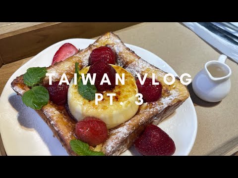 taiwan vlog | what i ate in taipei, cute pet cafes, thermal valley + more!