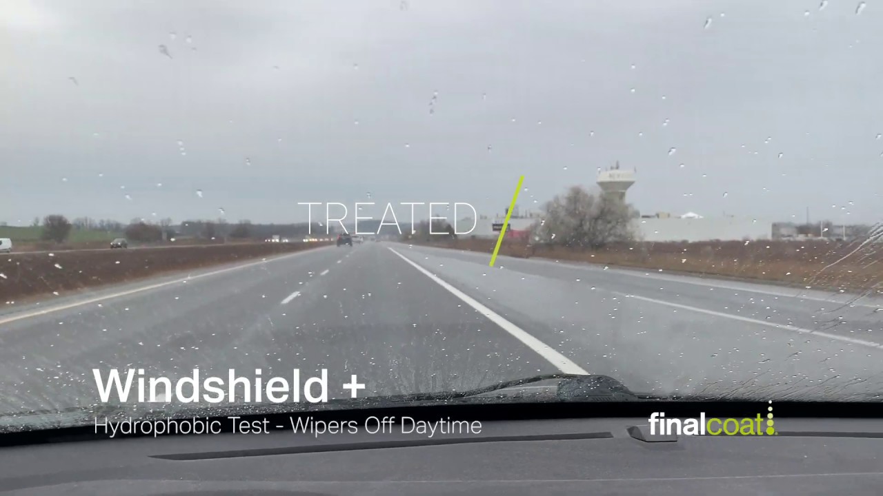 Windshield + Hydrophobic Test Video 