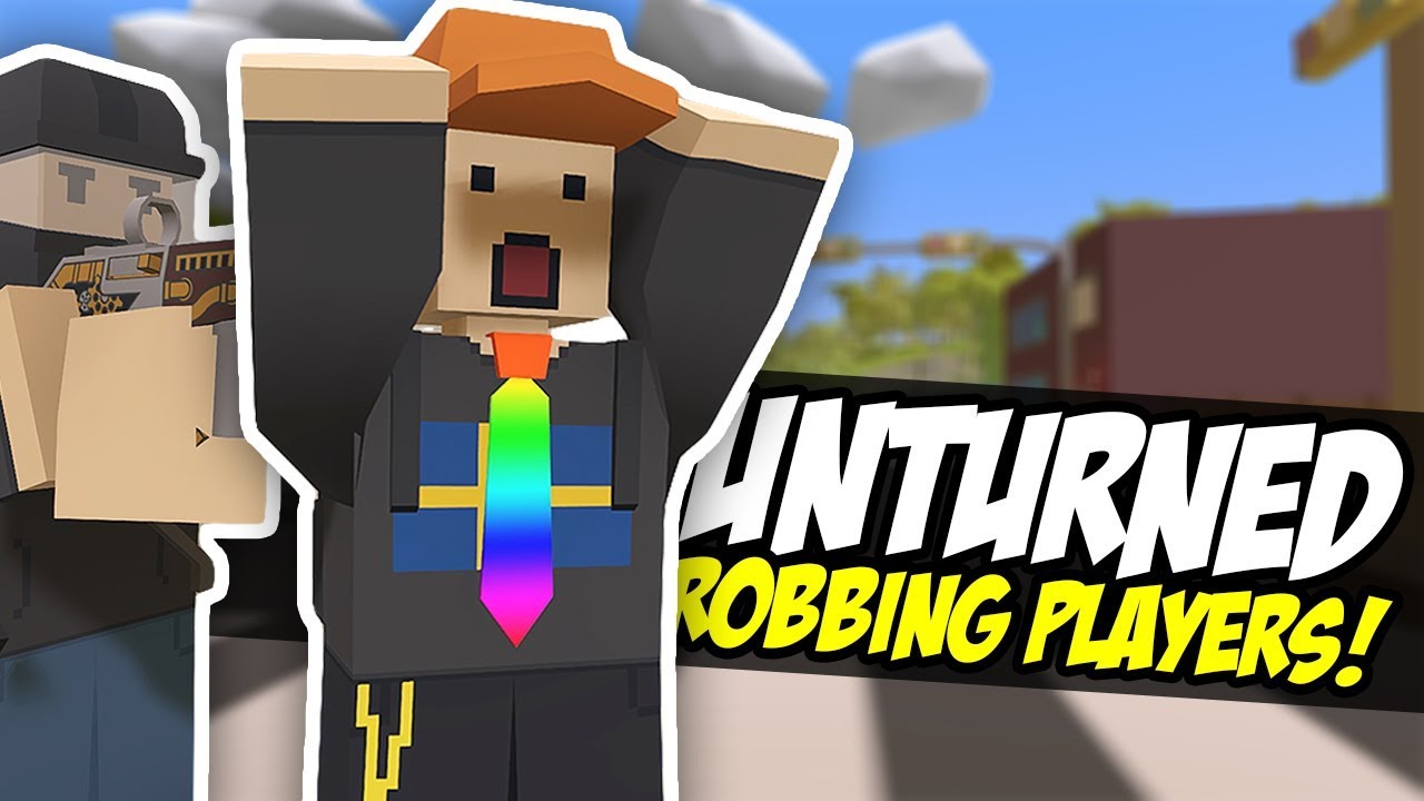 ROBBING PLAYERS - Unturned Bandit Roleplay | Funny Moments!