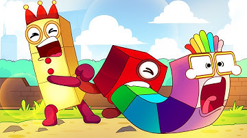 What The Hell Are Numberblocks 1!! NB 3 tries to help NB 7 - Numberblocks Funny Animation