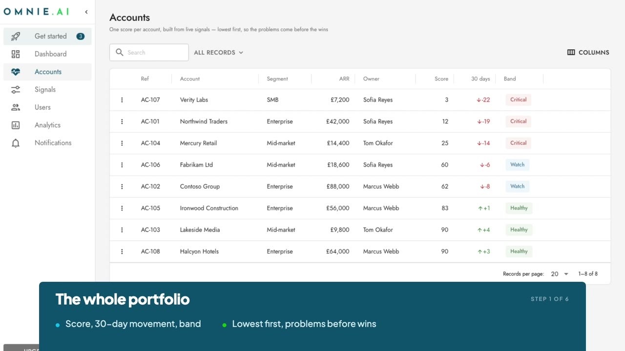 Helene: Customer Health Monitor video