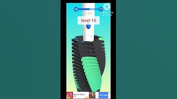 gameplay for stack ball level 16 #stackball #gaming #shorts