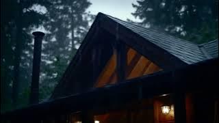 Hujan deras di Atap seng untuk tidur , langsung tidur dengan suara hujan & guntur di malam hari