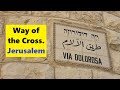 A somber Easter in Jerusalem 2024: the Via Dolorosa of Jesus without any tourists.