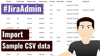 Jira Admin - sample Jira software csv