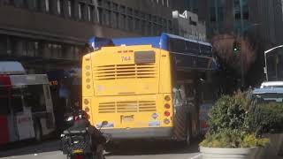 MTA NYCT: 2017 NFI XN40 #744 on the B67 to Downtown Bklyn leaving Jay St/Willoughby St