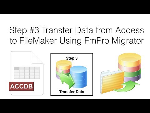 Step #3 Transfer Data from Access to FileMaker Using FmPro Migrator [Windows]