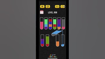 Water Sort puzzle level 958 | AYU Gamester #shorts