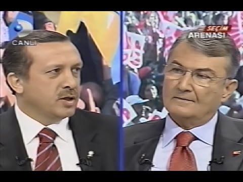 Seçim Arenası - Recep Tayyip Erdoğan AK Parti - Deniz Baykal CHP - 25 Ekim 2002