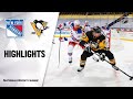 Rangers @ Penguins 1/24/21 | NHL Highlights