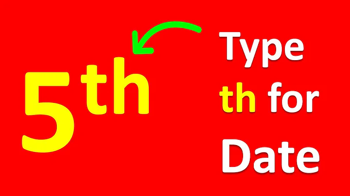 How To Type th In Keyboard In Word