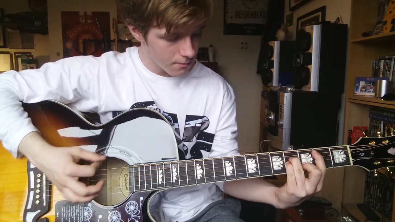 Epiphone EJ-200 semi accoustic guitar demo