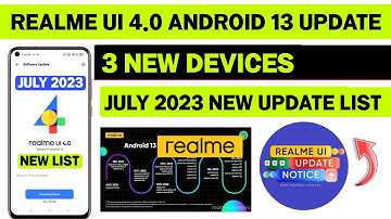 Realme July 2023 New Software Update List | Realme UI 4.0 Android 13 Update List | Latest News