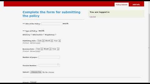 Storage Structure of Information Security Policies