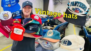 Loaded up Vintage Hats @Goodwill Bins! Sports Specialties, Starter,logo athletic, proline & more