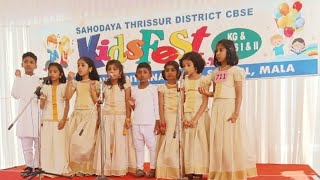SAHODAYA KIDS FEST 2023| Second Prize |Group Action Song Malayalam| screenshot 2