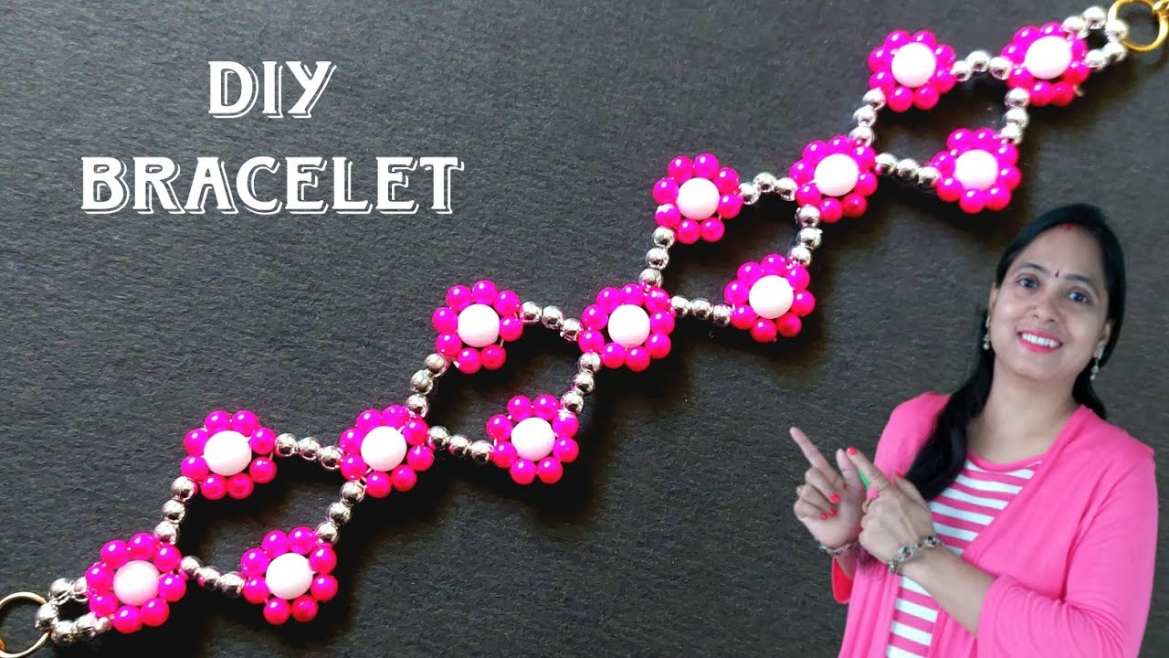 HANDMADE PEARL BRACELET DESIGN EASY AND SIMPLE  /DIY Pearl Jewelry Making/Handmade Jewellry