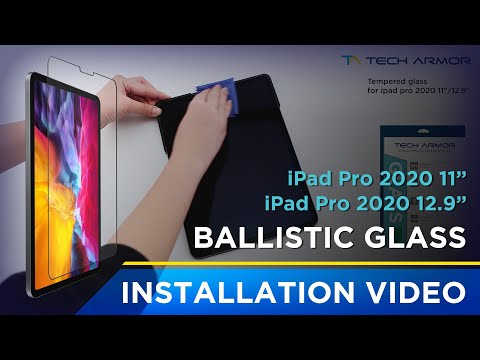 Tech Armor iPad Pro (11" and 12.9") Ballistic Glass Installation Video - video from Tech Armor