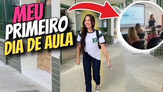 MEU PRIMEIRO DIA DE AULA 2024 *eu gostei ?