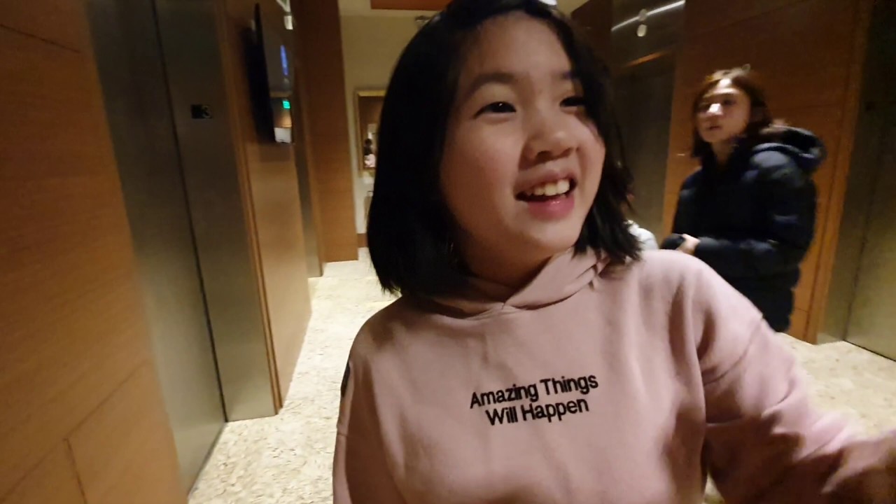 全家在酒店吃免費的晚餐｜Jw萬豪行政酒廊 洛杉磯ep12