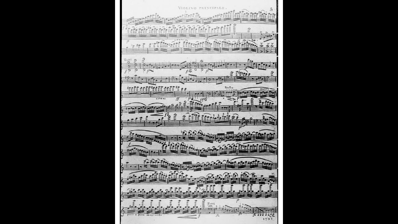 Violin Concerto in C Major Op.11 By Anton Wranitzky / Vranický (with Score)