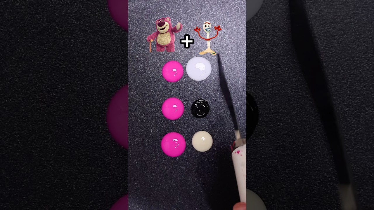 Toy Story Color Mixing (Part 8) GUESS the final Color #satisfying #toystory #colors #colormixing